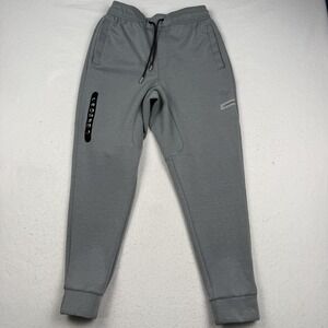 Legends Jogger Pants Mens Medium Gray Stretch Zip Pocket Athletic